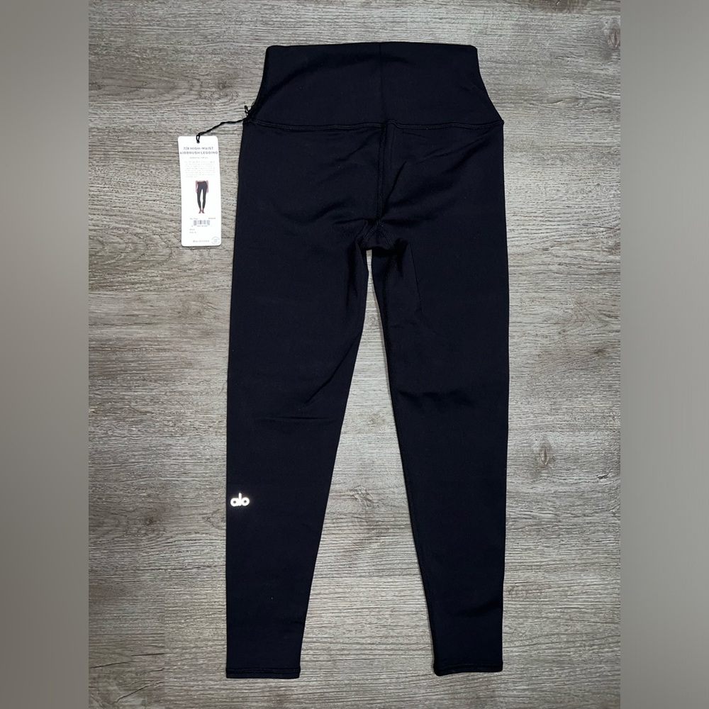 Alo 7/8 High-Waist Airbrush Legging Small Black - Picture 10 of 12